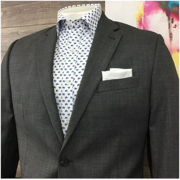 RALPH LAUREN Mens Blazer Sport Coat Casual Jacket Size 40R Two Button Wool‎ Suit